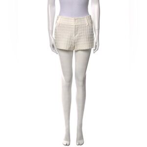 ALICE + OLIVIA White Shorts Textured Stretch, Retail $250